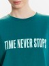 Футболка женская зеленая "time never stops" 112961 Mark Formelle
