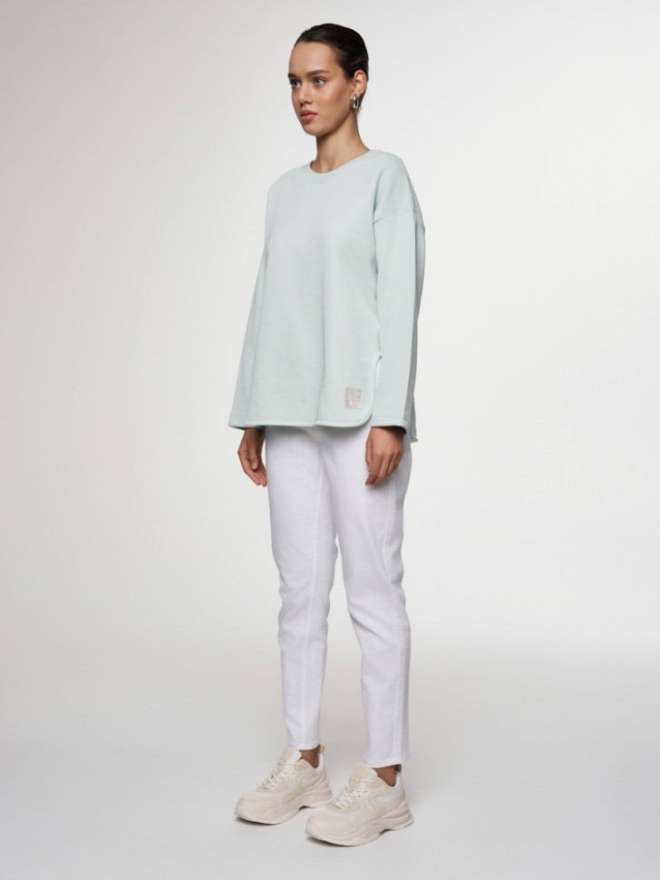 CONTE CON-647 Белые джинсы slim fit с застежкой на пуговицы CON-647
