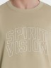 Мужская футболка бежевая с надписью "Spirit vision" 111855 Mark Formelle
