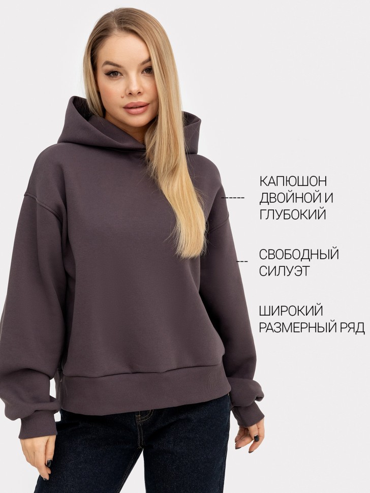 Худи женское в коричневом цвете 302792 Mark Formelle