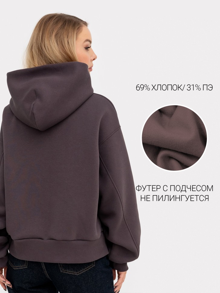 Худи женское в коричневом цвете 302792 Mark Formelle