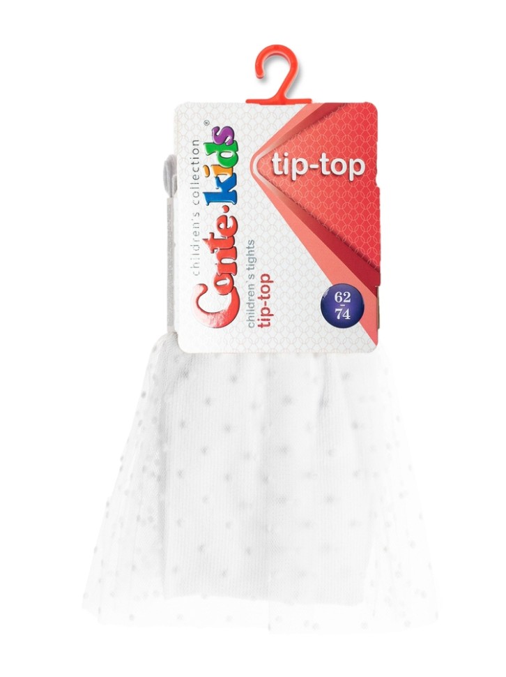 CONTE TIP-TOP Хлопковые колготки с декоративной юбочкой из фатина 000 CONTE-KIDS