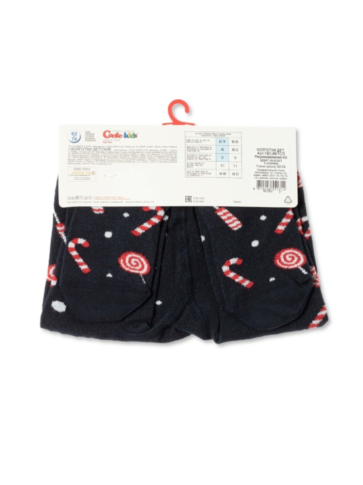 Conte-kids Новогодние колготки с помпоном «Sweet» 555