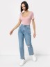 Футболка женская regular fit в дымчато-розовом цвете 112806 Mark Formelle