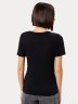 Футболка женская regular fit в черном цвете 112806 Mark Formelle