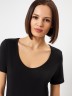Футболка женская regular fit в черном цвете 112806 Mark Formelle