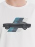 Футболка мужская белая с принтом в виде автомобиля 111928 Mark Formelle