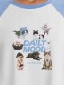 Сорочка ночная женская с принтом и надписью "daily mood" 572385 Mark Formelle