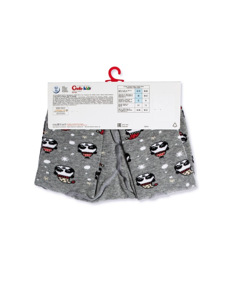 CONTE-KIDS NEW YEAR Новогодние колготки «Xmas panda» 554 CONTE-KIDS