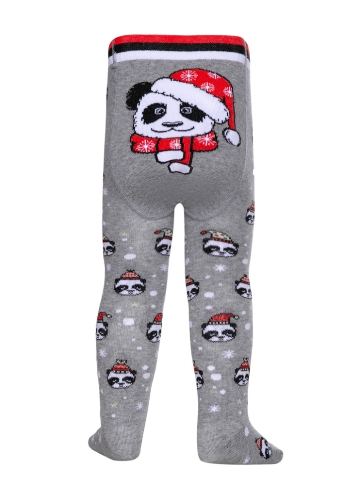 CONTE-KIDS NEW YEAR Новогодние колготки «Xmas panda» 554 CONTE-KIDS