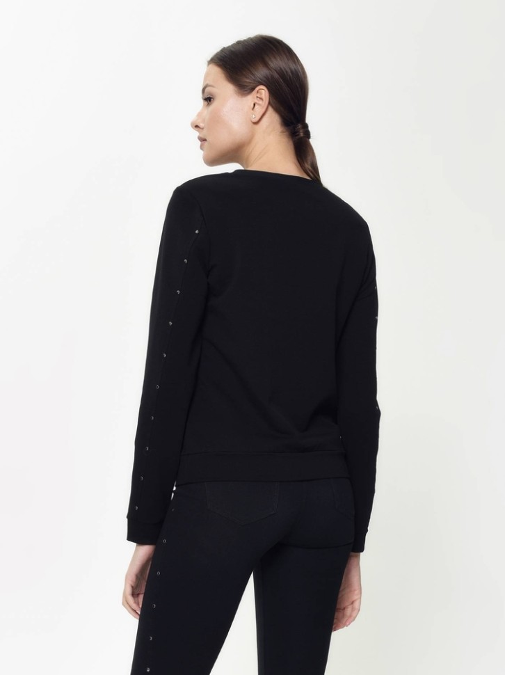 CONTE LD 887 Ультракомфортный свитшот с металлическим декором Conte elegant
