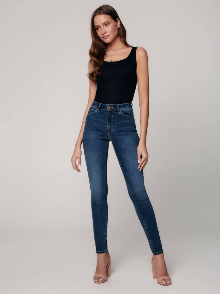 CONTE CON-351 Еco-friendly джинсы skinny с высокой посадкой