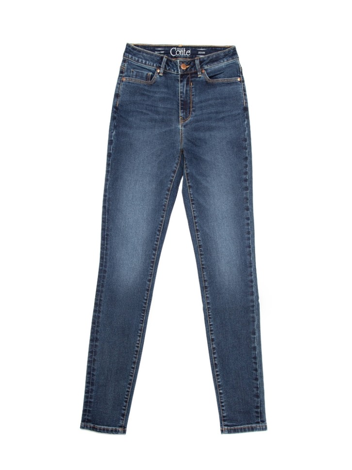 CONTE CON-351 Еco-friendly джинсы skinny с высокой посадкой