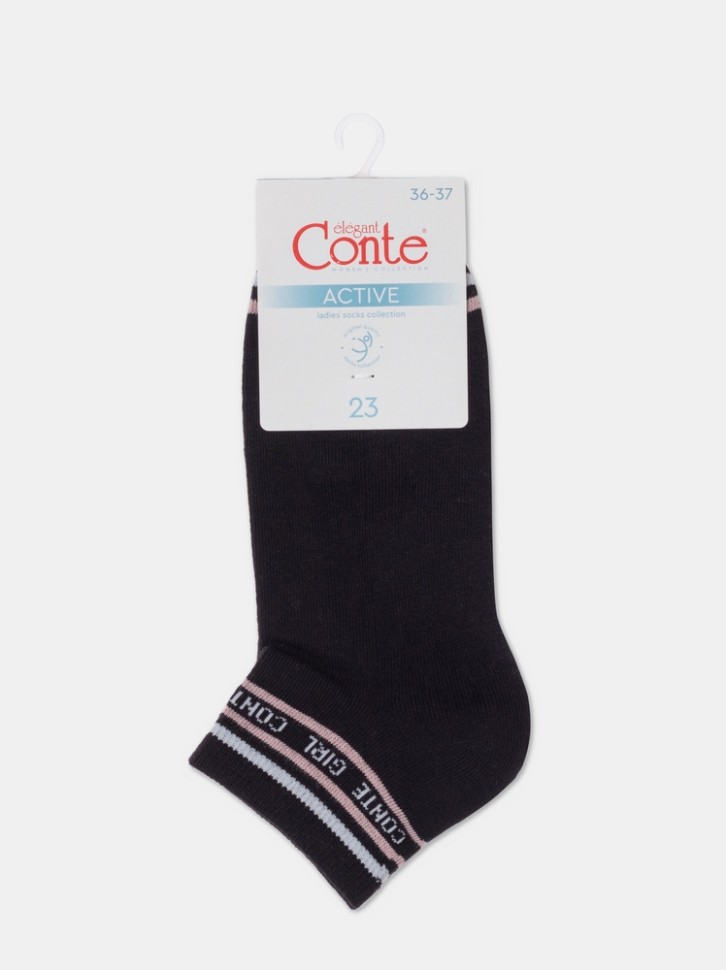 CONTE ELEGANT ACTIVE Носки женские хлопковые (короткие, махр. стопа) 572 Conte elegant