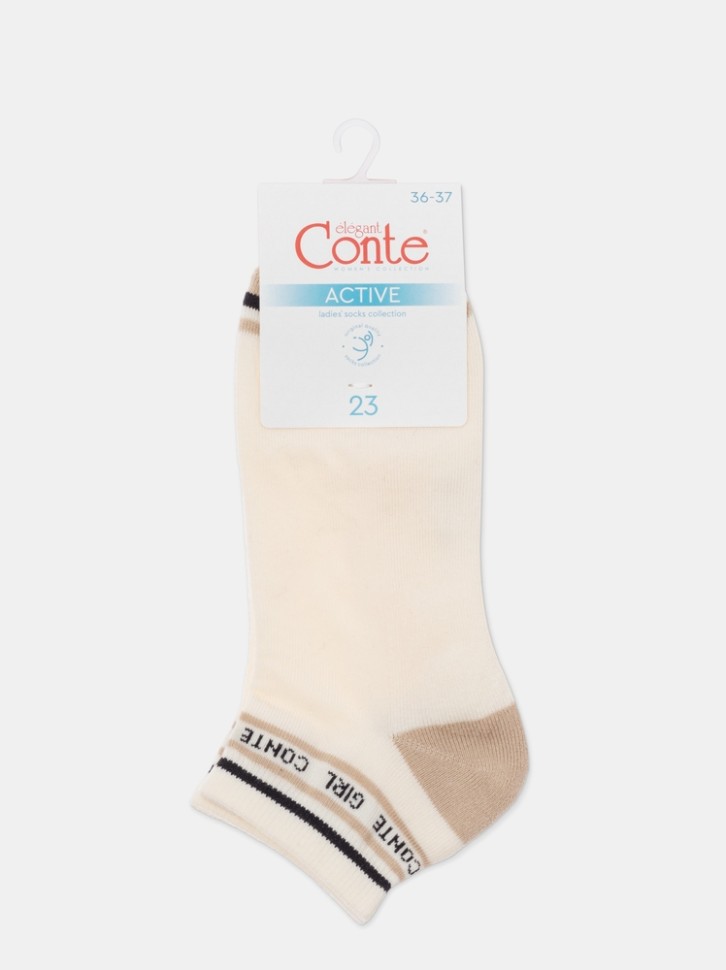 CONTE ELEGANT ACTIVE Носки женские хлопковые (короткие, махр. стопа) 572 Conte elegant