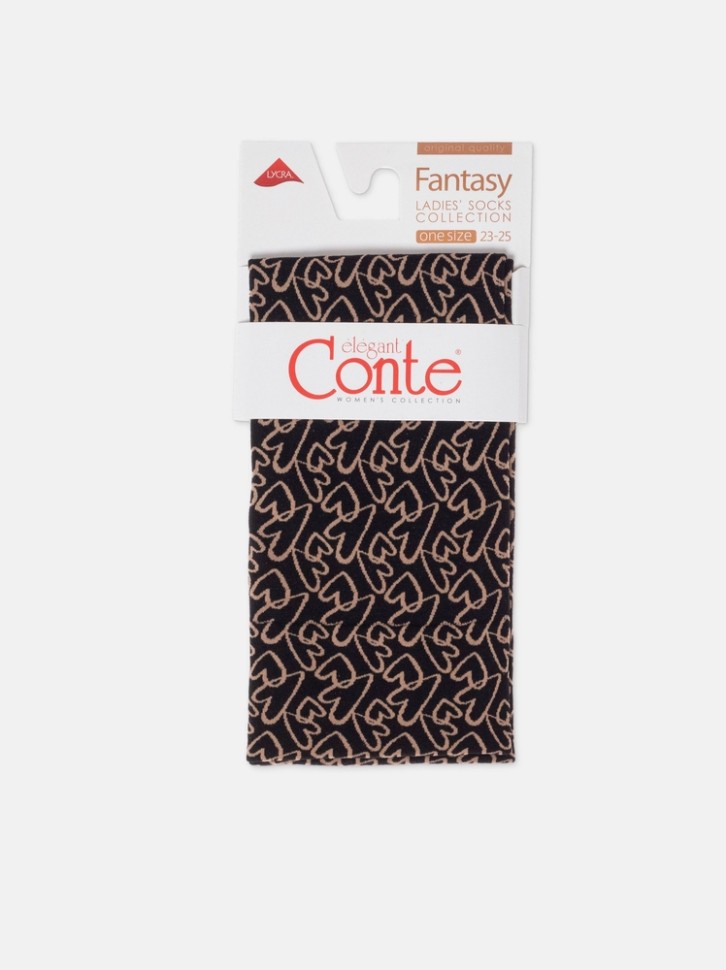CONTE FANTASY Плотные носки с рисунками«Love» Conte elegant