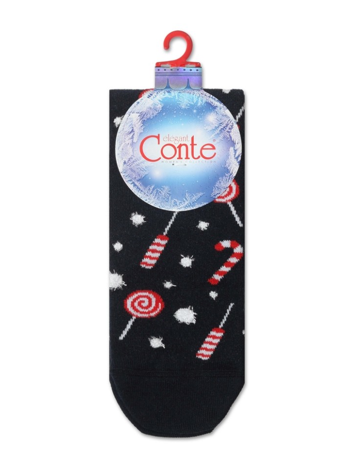 CONTE NEW YEAR Новогодние носки с пушистой нитью «Sweets» 521 Conte elegant