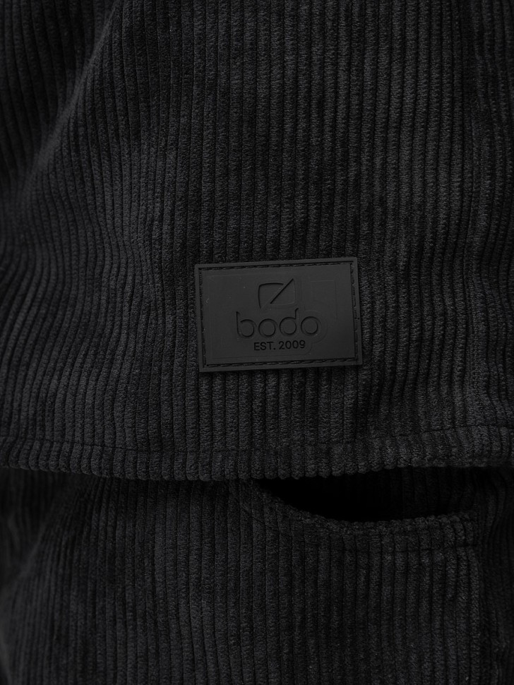 Костюм вельветовый 11-565MU черный Bodo