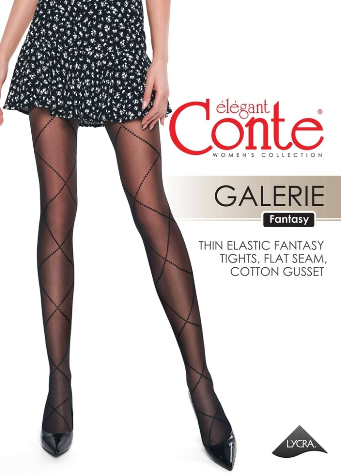 CONTE GALERIE Колготки женские с имитацией шнуровки Conte elegant