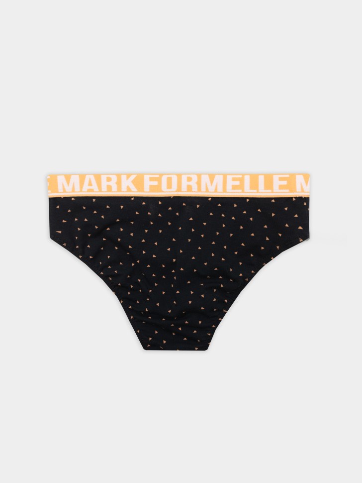 Трусы для мальчиков черные с принтом 413356 Mark Formelle