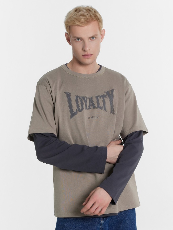 Футболка мужская с надписью "Loyalty to myself" 111875