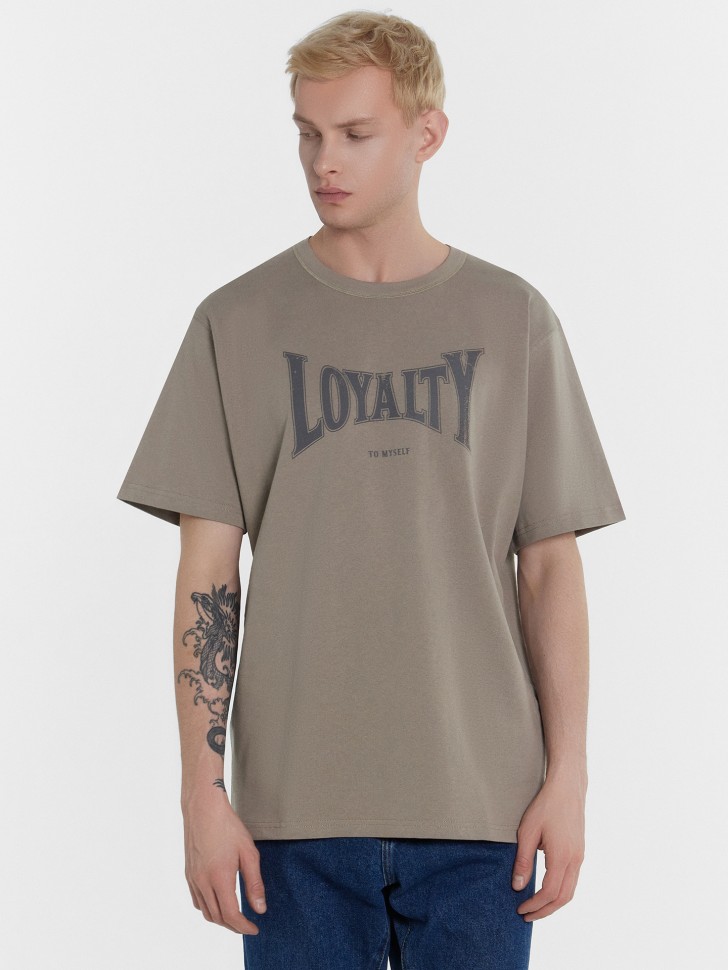 Футболка мужская с надписью "Loyalty to myself" 111875