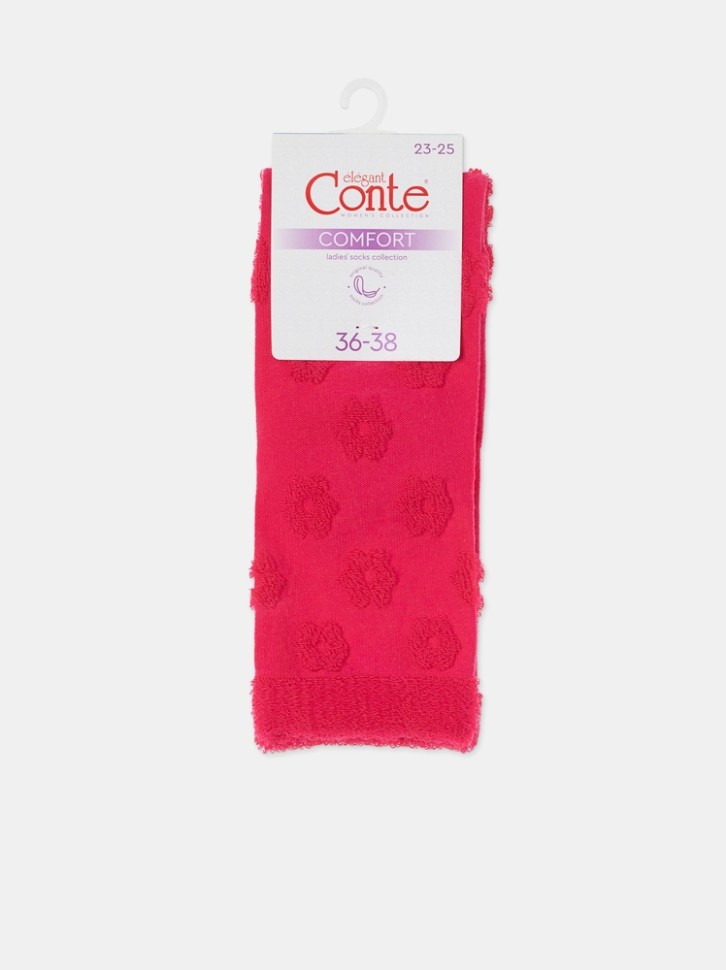 CONTE COMFORT Махровые носки из хлопка с объемными рисунками 548 Conte elegant