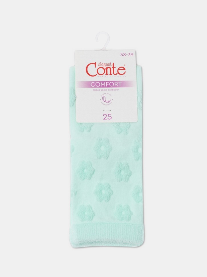 CONTE COMFORT Махровые носки из хлопка с объемными рисунками 548 Conte elegant