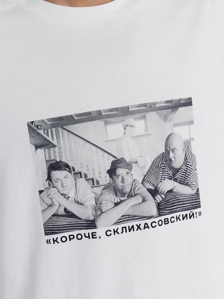 Футболка мужская белая mark formelle x мосфильм 111772