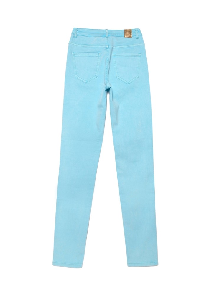 CONTE CON-219 Lycra® Цветные джинсы skinny с высокой посадкой и эффектом варки Conte elegant