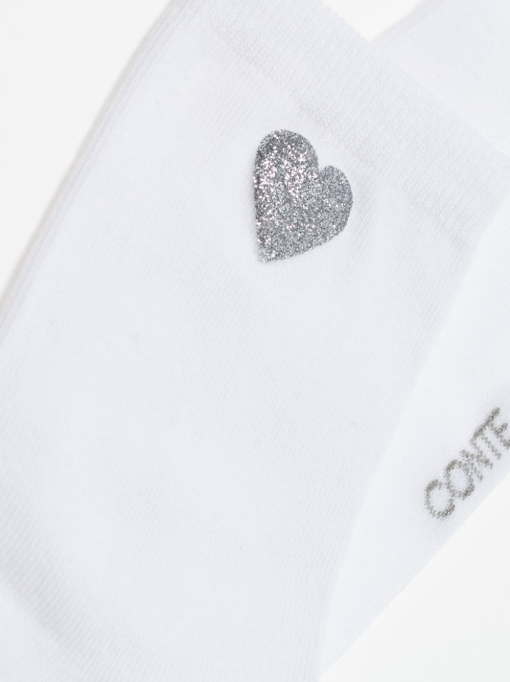 CONTE Носки из хлопка с сияющим рисунком "Heart" 427 Conte elegant