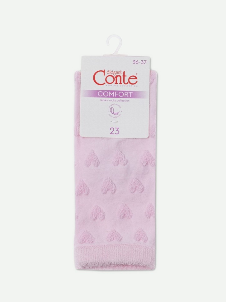 CONTE COMFORT Махровые носки из хлопка с объемными рисунками 549 Conte elegant