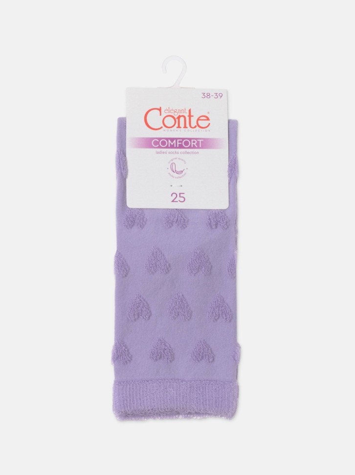 CONTE COMFORT Махровые носки из хлопка с объемными рисунками 549 Conte elegant