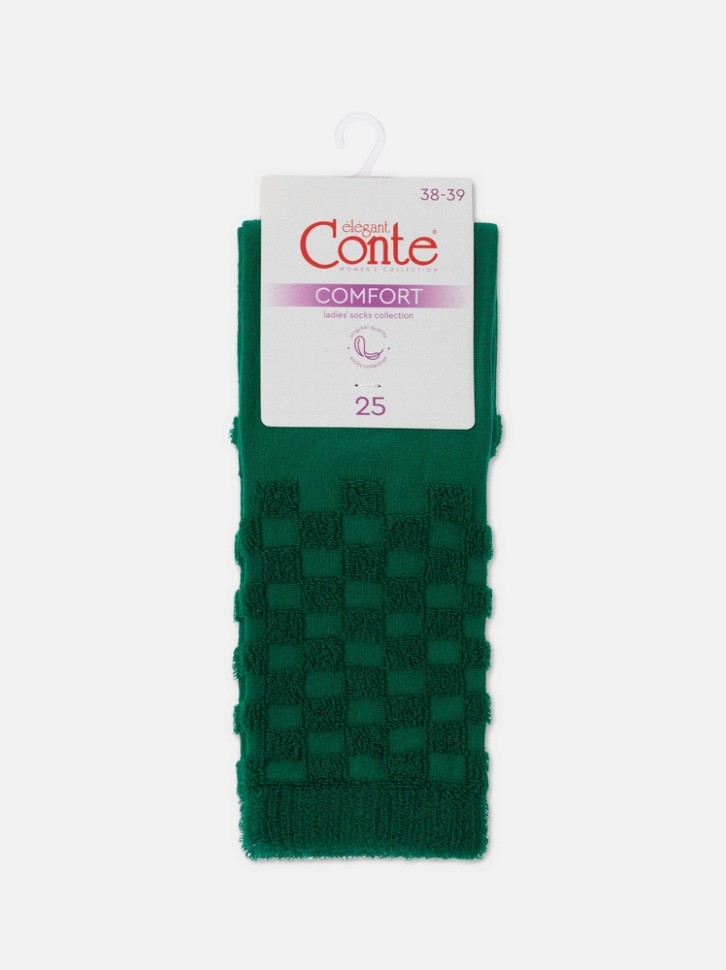 CONTE COMFORT Махровые носки из хлопка с объемными рисунками 550 Conte elegant