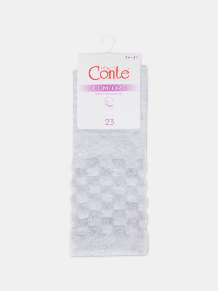 CONTE COMFORT Махровые носки из хлопка с объемными рисунками 550 Conte elegant