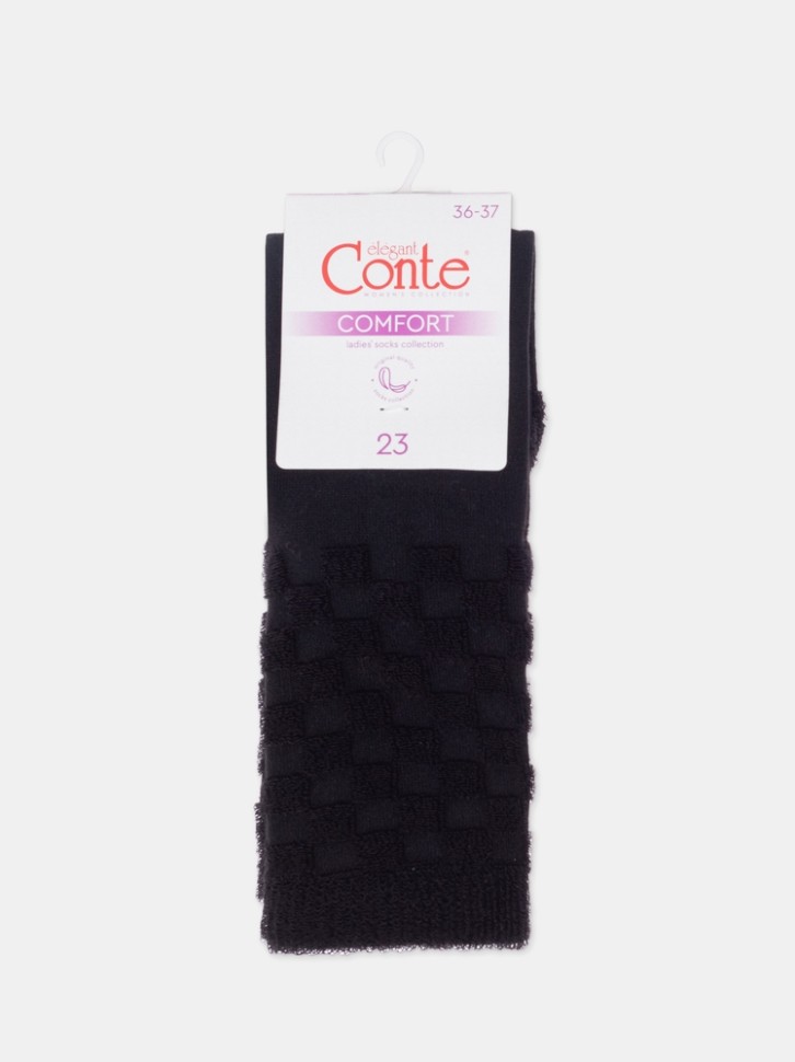 CONTE COMFORT Махровые носки из хлопка с объемными рисунками 550 Conte elegant