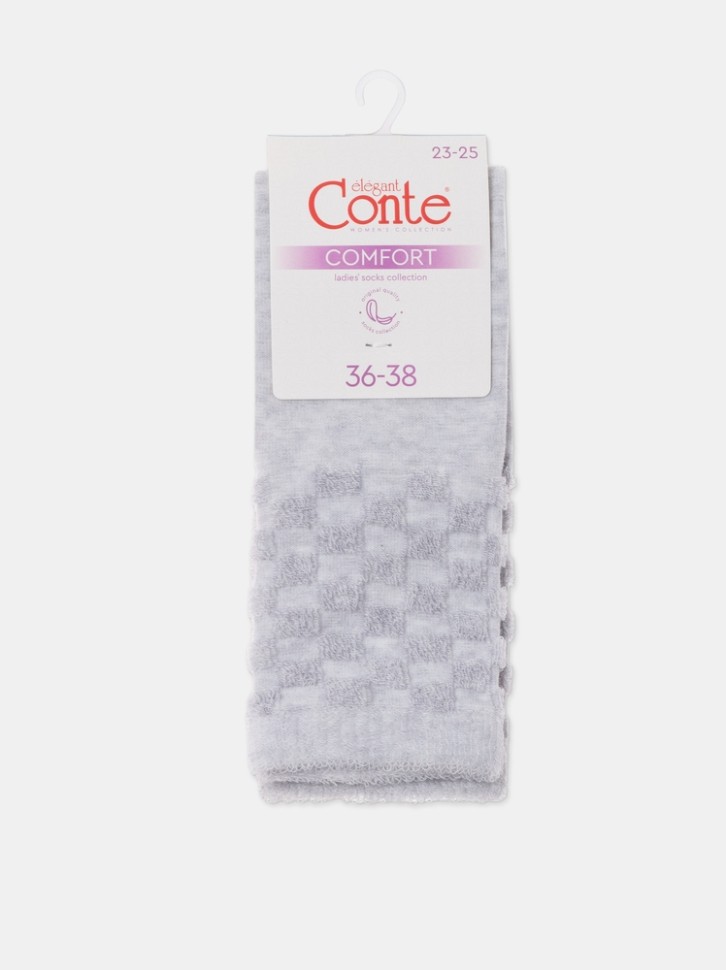CONTE COMFORT Махровые носки из хлопка с объемными рисунками 550 Conte elegant