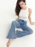 Брюки женские джинсовые FLARE FIT голубые 2024-DTW1701-3 Mark Formelle