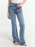Брюки женские джинсовые FLARE FIT голубые 2024-DTW1701-3 Mark Formelle