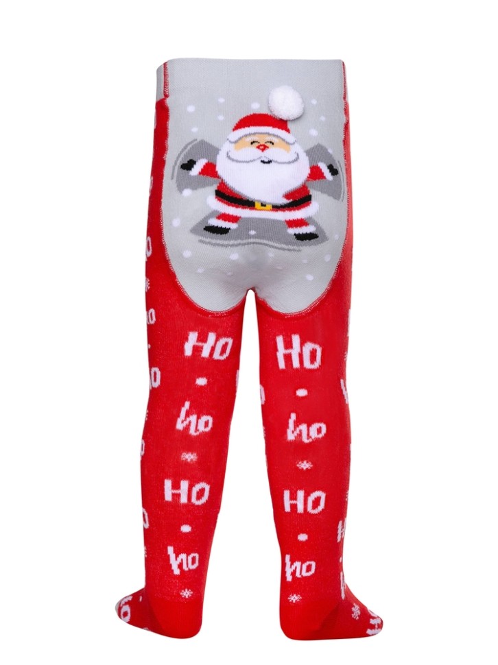 Conte-kids Новогодние колготки с помпоном «Santa Claus» 556 CONTE-KIDS